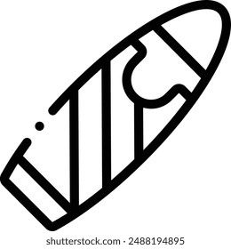 cigar icon. Thin Linear Style Design Isolated On White Background