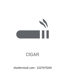 Cigar icon. Trendy Cigar logo concept on white background from Luxury collection. Suitable for use on web apps, mobile apps and print media.