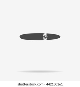 Cigar icon. Vector concept illustration for design.