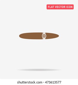 Cigar icon. Vector concept illustration for design.