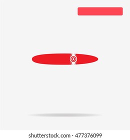 Cigar icon. Vector concept illustration for design.