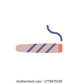 cigar icon vector illustration flat style. father's day icon set.