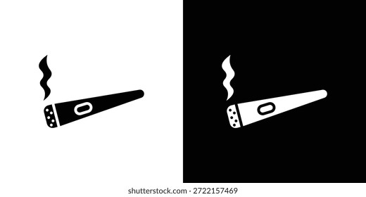 Ilustración vectorial de iconos de cigarros - iconos de vectores de estilo negro de alta calidad