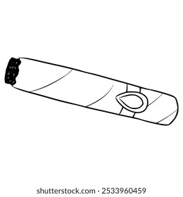 cigar illustration hand drawn outline vector