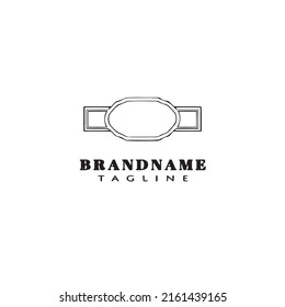 cigar label cartoon logo template icon design flat modern isolated vector illustration