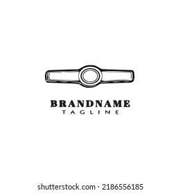 cigar label cartoon logo template icon design black modern creative vector illustration