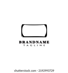 cigar label cartoon logo template icon design shape modern isolated vector illustration