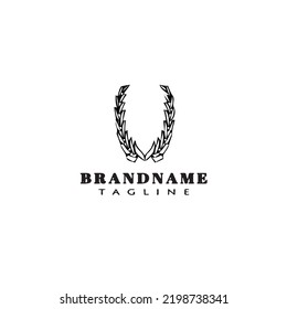símbolo de diseño de icono de la plantilla del logotipo de dibujos animados etiqueta de cigarro ilustración de vector aislado moderna