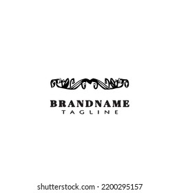 cigar label cartoon logo template icon design black modern isolated vector symbol