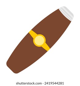 Cigar line icon. Cuba, tobacco, smoke, pipe, cigarettes, lighter, health, ashtray, matches. Vector icon for business and advertising