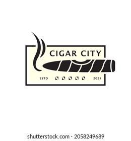 Elemento de plantilla del vector de diseño del logotipo de cigarrillos.