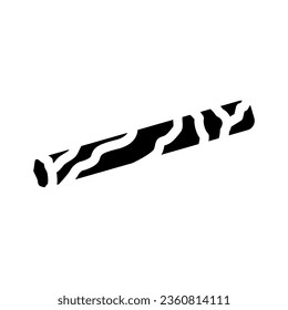 cigar nicotine tobacco glyph icon vector. cigar nicotine tobacco sign. isolated symbol illustration