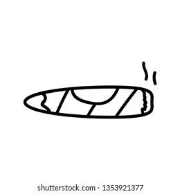 cigar Outline vector icon