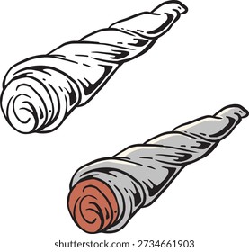  Vector del juego de cigarros de Antiguas, ilustración clásica de fumar