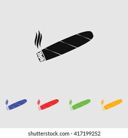 Cigar simple vector icon