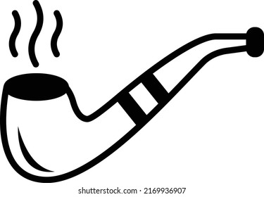 Cigar Smoke Vector Icon Design Happy Stock Vector (Royalty Free ...