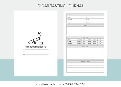 Cigar Tasting Journal Kdp Interior