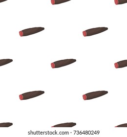 Cigar, twisted tobacco leaf. Smoldering cigar single icon in cartoon style vector symbol stock illustration web.