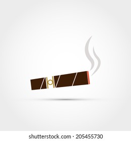 Cigar vector icon