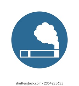 Icono de vector de cigarro que puede modificar o editar fácilmente


