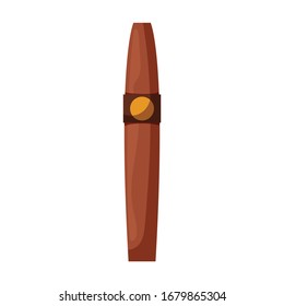 Icono de vector de cigarro.Icono de vector de caricatura aislado en el puro de fondo blanco.