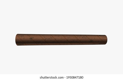 Cigar Vector Illustration Isolated on White