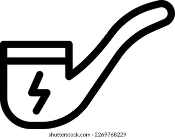 ilustración de cigar Vector en un fondo transparente. Símbolos de calidad superior. Iconos vectoriales de línea delgada para el diseño de conceptos y gráficos.