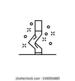 Cigarette, addict icon. Element of quit smoking icon