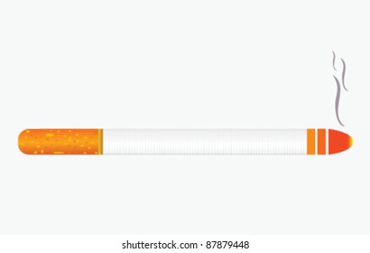 cigarette art vector illustration on white background