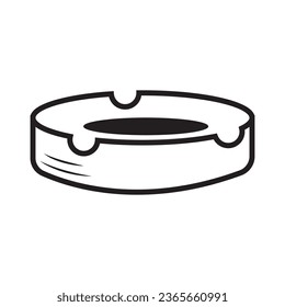 plantilla de diseño vectorial del logotipo del icono del cenicero de cigarrillos