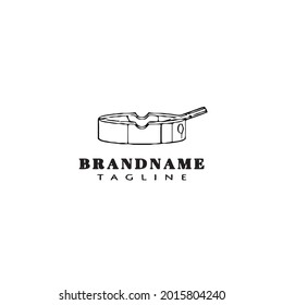 cigarette ashtray logo icon design flat cartoon modern vector