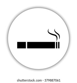 Cigarette  - black vector icon