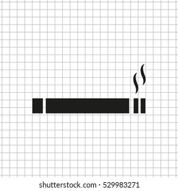 Cigarette -  black vector icon