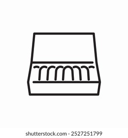 cigarette box icon sign vector