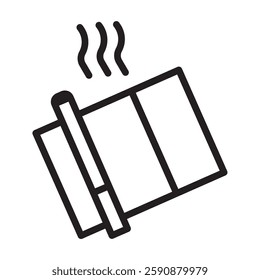 Cigarette box line icon. linear style sign for mobile concept and web design.vector icon. Symbol, logo illustration. Vector graphics. 10 EPS