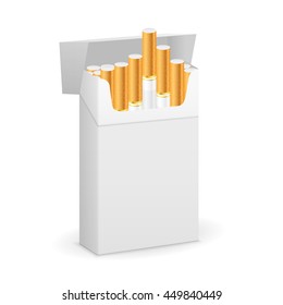 Cigarette box on a white background.