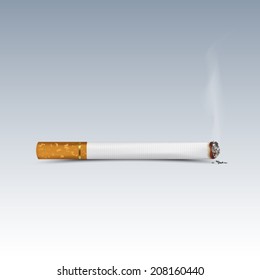 Cigarette burns. Illustration