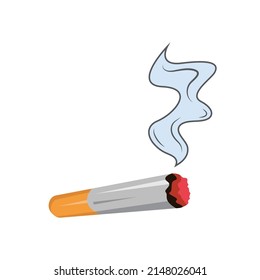 cigarette burns vector illustration element concept design template web