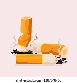 Cigarette Butts Cartoon