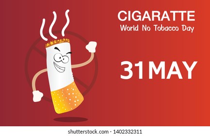 cigarette character design,smoking and Cigarette vector design 