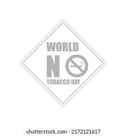 cigarette day icon, sign concept, vector illustration