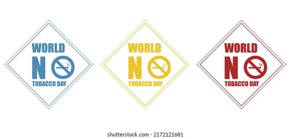 cigarette day icon, sign concept, vector illustration