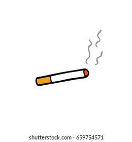 cigarette doodle icon