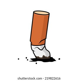 Cigarette end