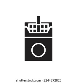 Ilustración de vectores de iconos rellenados por cigarrillos