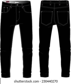 black jeans pant