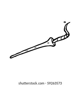 caricatura del portador de cigarrillos