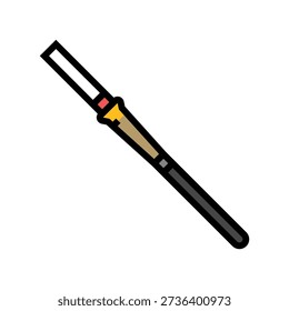 cigarette a holder color icon vector. cigarette a holder sign. isolated symbol illustration