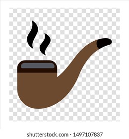 cigarette holder icon vector isolated, fathers day design concept