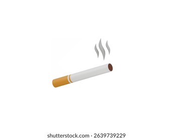  cigarette icon 3d illustration render